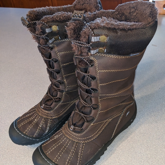 JBU Jambu Youthful Womens Mid Calf Winter Boots Brown Vegan Faux Fur 7.5-8 Cute! - Picture 13 of 15